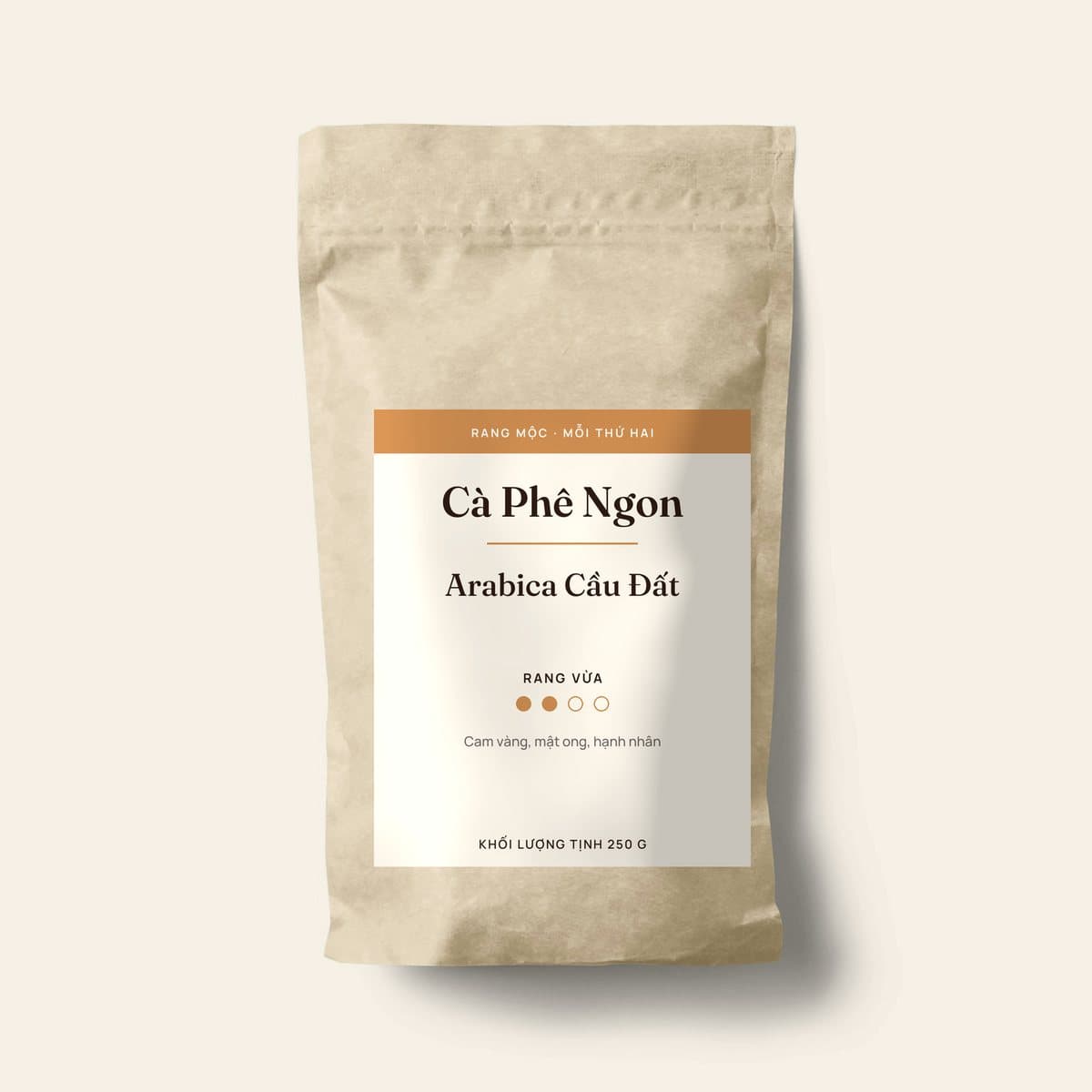 Arabica Cầu Đất rang vừa
