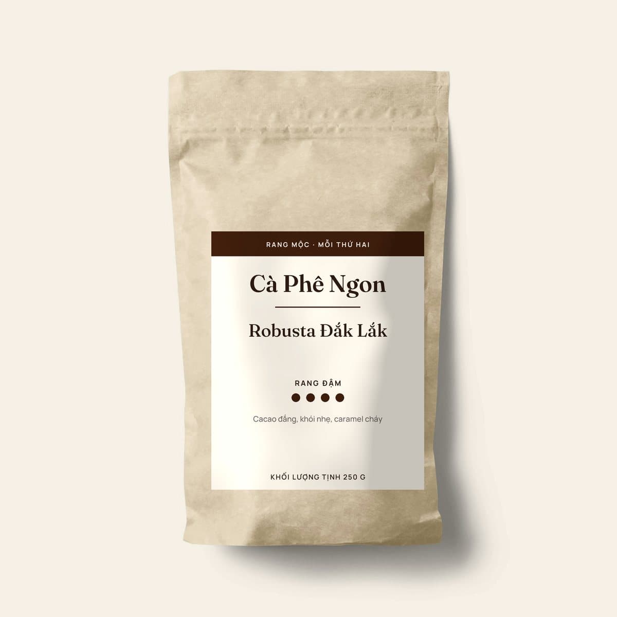 Robusta Đắk Lắk rang đậm